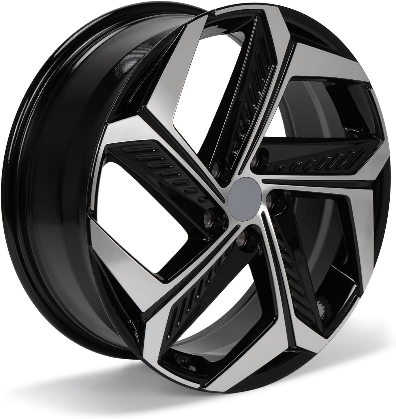 19"× 7.5" Replacement Wheel Rim Compatible with Hyundai Tucson 2022-2024, PCD 5×114.3mm, Offset 51mm, CB 67.1mm, Front or Rear Direct Replacement Black Rim