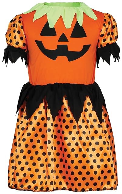 Foto 3 de 6 de FIESTAS GUIRCA - Disfraz Calabaza Bebé Niña - Vestido y Diadema - Naranja