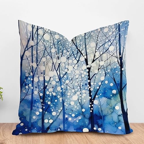 Vista 108 de ArogGeld Funda de cojín de chinoiserie japonesa chinoiserie asiática, fundas de almohada de pagoda azul asiática, funda de almohada oriental de A-1