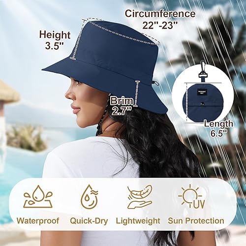 Miniatura 5 de Women Packable Bucket Hat Summer Beach hat Outdoor Cap