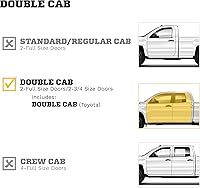 Vista 10 de Husky Liners Weatherbeater Alfombrillas de suelo Se adapta solo a Toyota Tacoma Double CAB 2005-2015 (cobertura de espacio para pies) Delantero