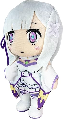 Miniatura 2 de Great Eastern Entertainment Re Zero Emilia - Peluche de 8 pulgadas de alto, multicolor