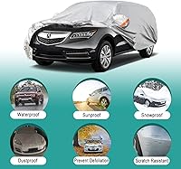 Vista 4 de Funda para SUV de 6 capas con ajuste personalizado para BMW X1 (2010-2025) Impermeable para todo tipo de clima, protección resistente