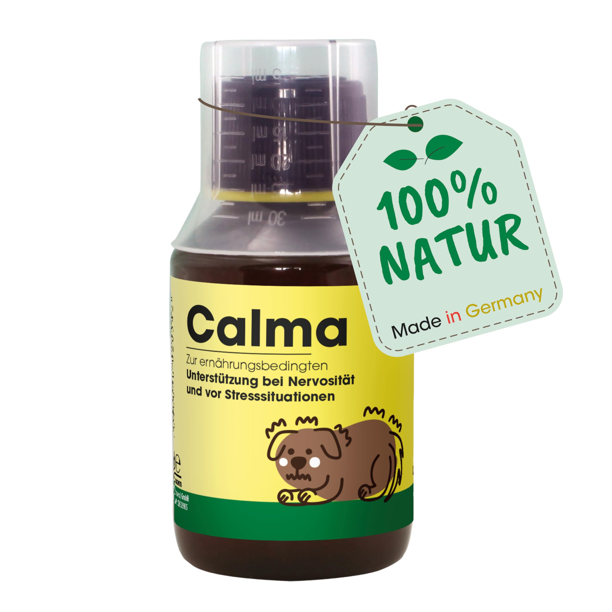 cdVet Naturprodukte Calma 100 ml – Ergänzungsfuttermittel für Hund, Katze und Pferd