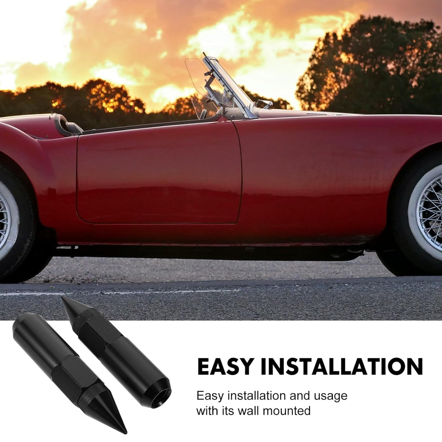 20pcs Car Wheel Nut Caps Stylish Lug Nut for All Tire Types Easy Installation Sleek Design Material for Wheel Modification and Enhanced Vehicle Appearance