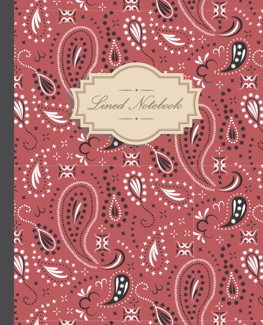 Lined Notebook: Composition Notebook Wide Ruled Paper Notebook Journal Wide Blank Lined Workbook 120 Pages, 7.5 x 9.25 Inches for Teens Kids Students ... Home School College. Cover is Red Pattern.