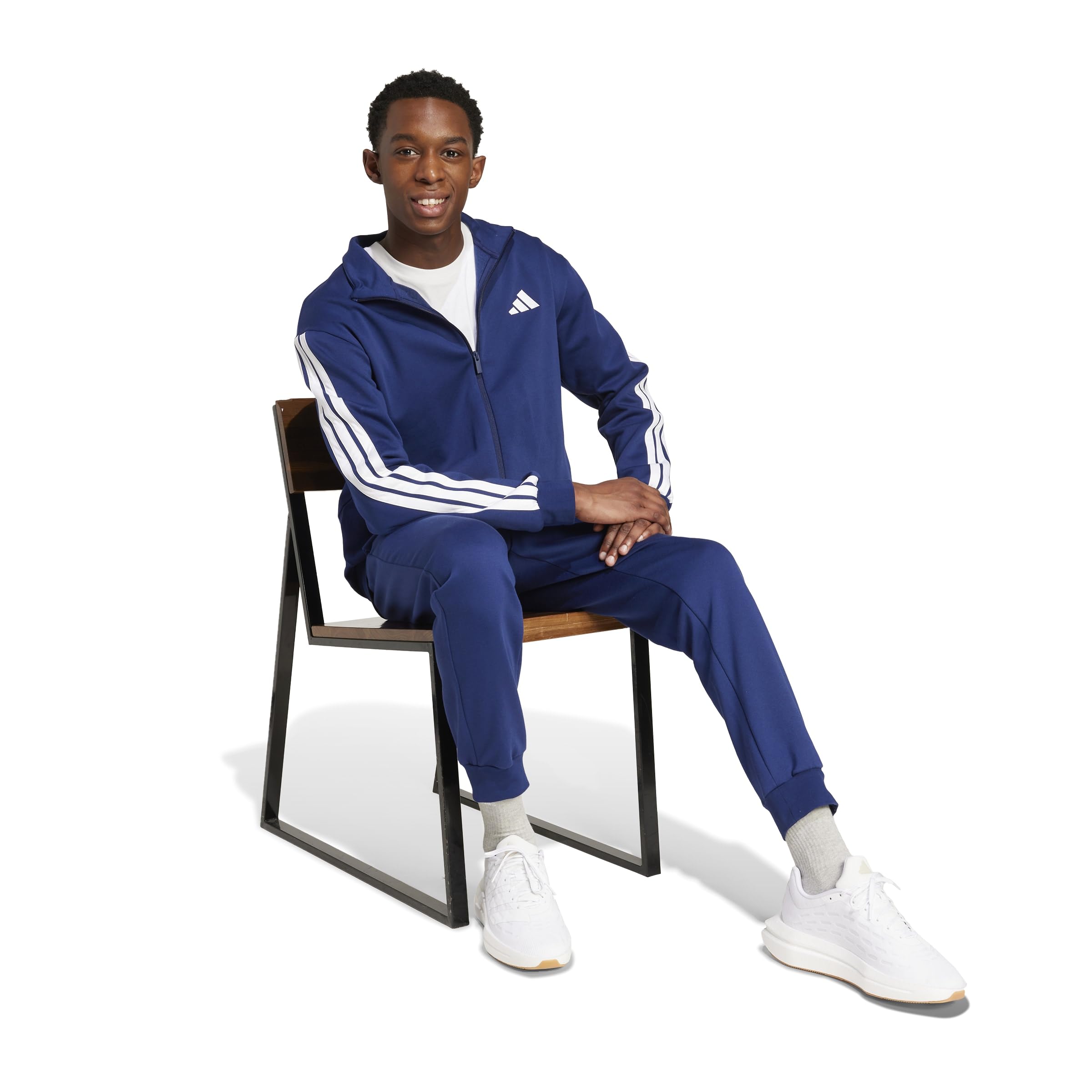 adidas Dresy Mężczyźni Sportswear Basic 3 Stripes Fleece Tracksuit