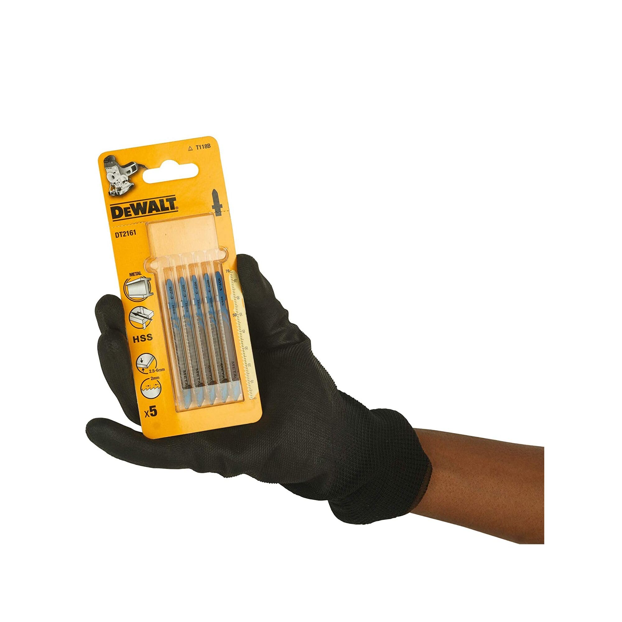 DeWalt DT2161-QZ - Hojas de sierra de calar HSS, longitud de 76 mm, paso de diente de 2 mm, para cortes en metales espesos, metales no ferrosos y aluminio