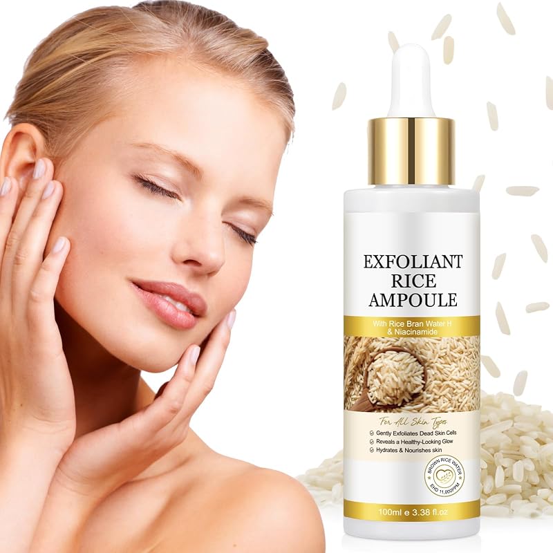 Ampola esfoliante de arroz para rosto e corpo Generic, 100 mL