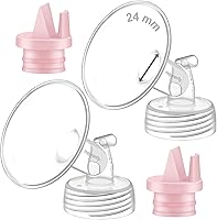 Vista 10 de Maymom Pieza de bomba compatible con bombas Spectra/Ameda Luna, Syngery Gold; incluye brida de boca ancha de 18 mm con válvula; no es una brida