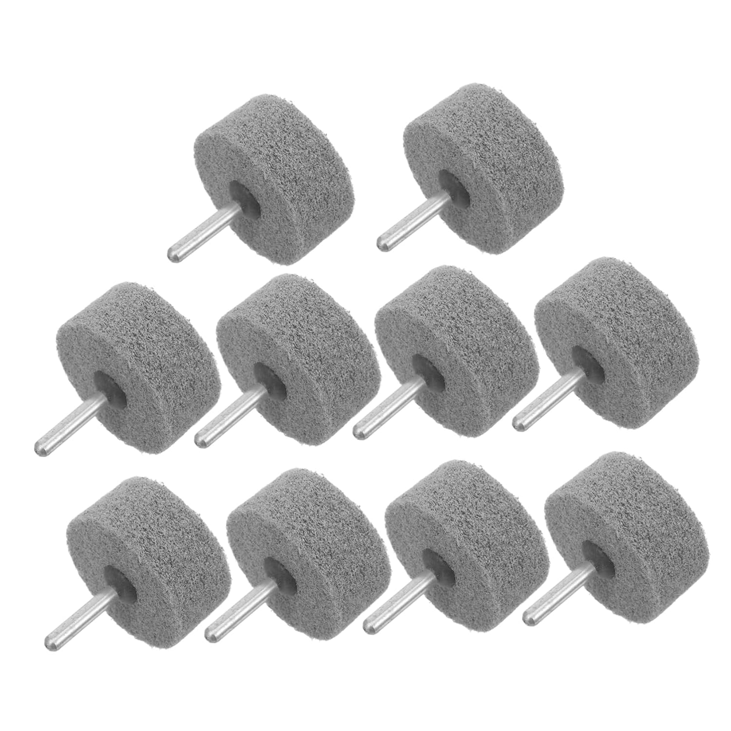 Zerodeko 10pcs Nylon Fiber Grinding Heads Shank for Efficient Polishing and Mould Finishing Rotary Tool Buffing Kit for Versatile Grinding and Sanding Tasks