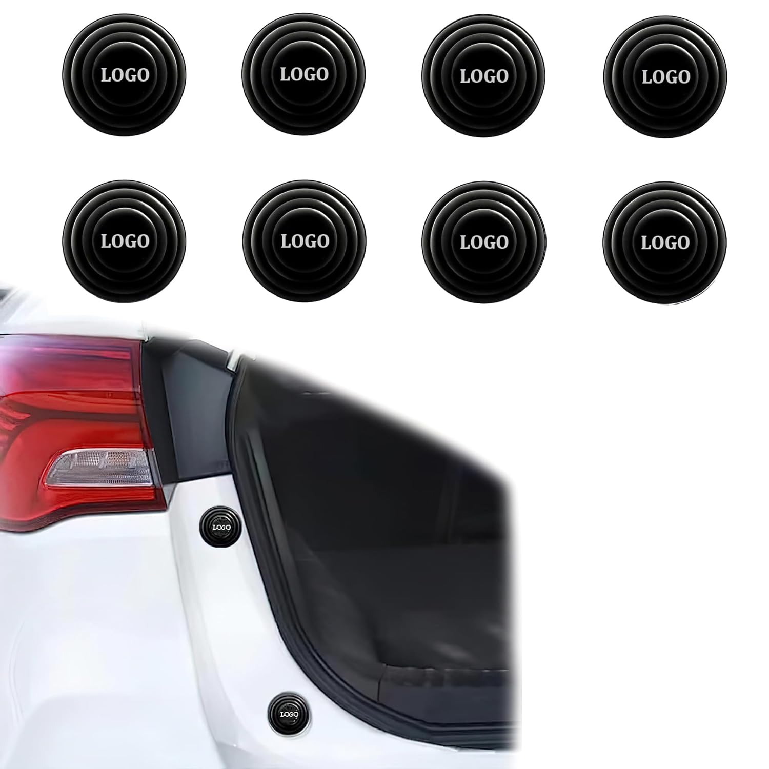 WISKA Car Door Shock Absorber Protector Gasket Guard Pads Edge Stickers