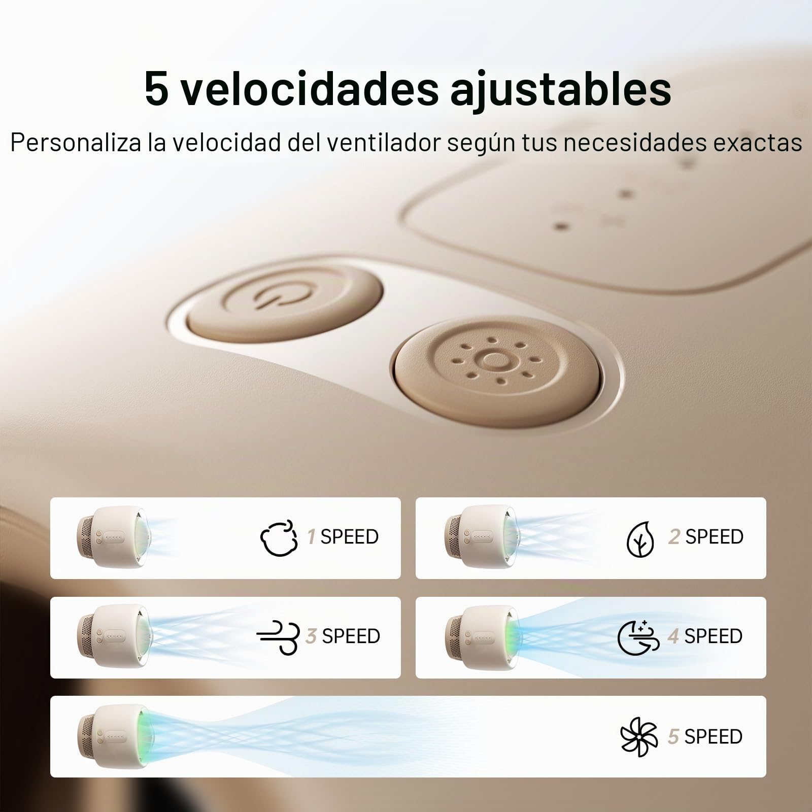 JISULIFE Ventilador portátil para cochecito de bebé, pequeño ventilador que funciona con pilas, ventilador de asiento de coche con tecnología de purificación y mejora del aire, sin aspas, ventilador