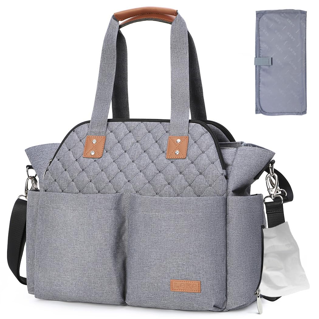 Large Diaper Bag Tote Satchel Messenger for Mom and Girls-image-44