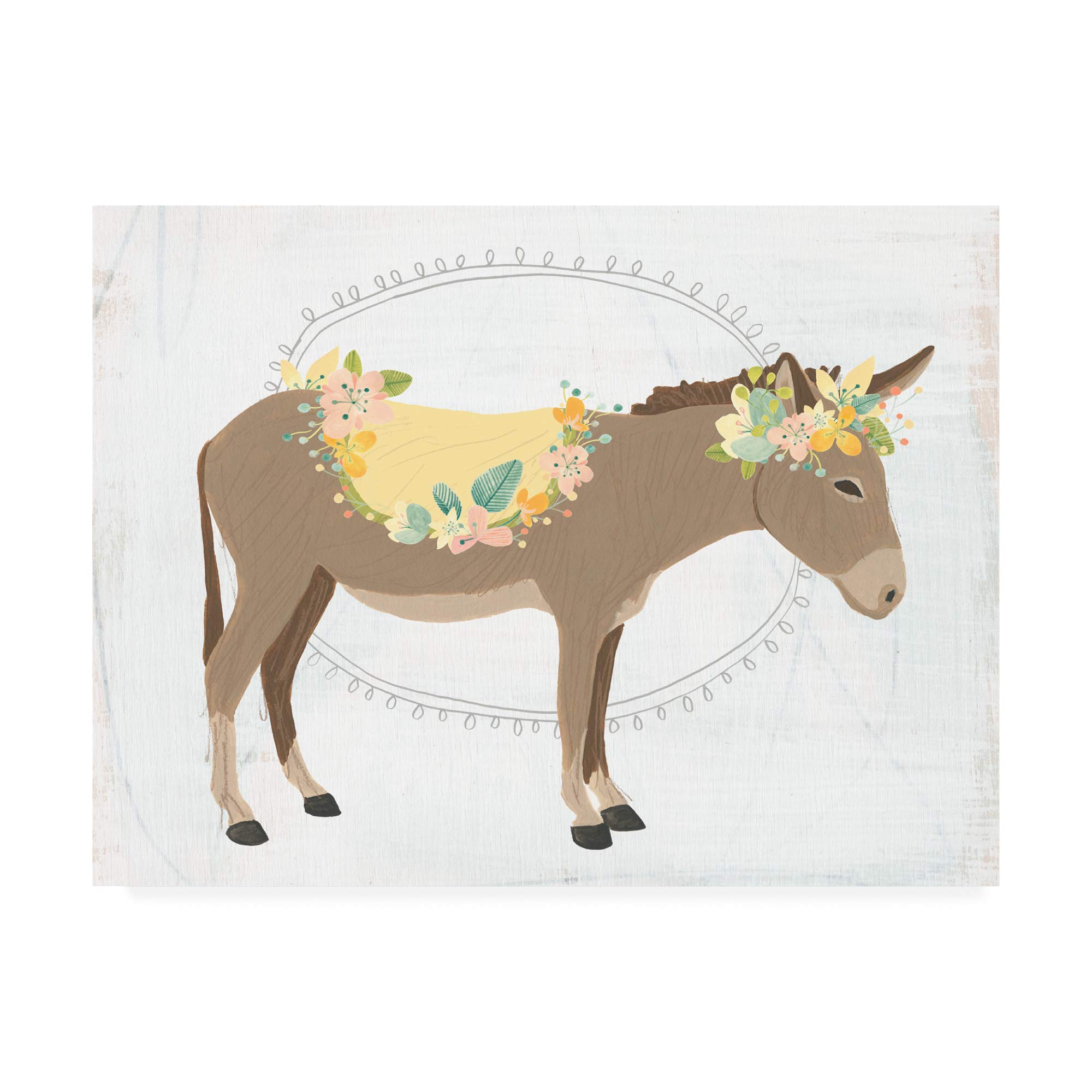Trademark Fine Art Dainty Burro II by June Erica Vess, 14x19