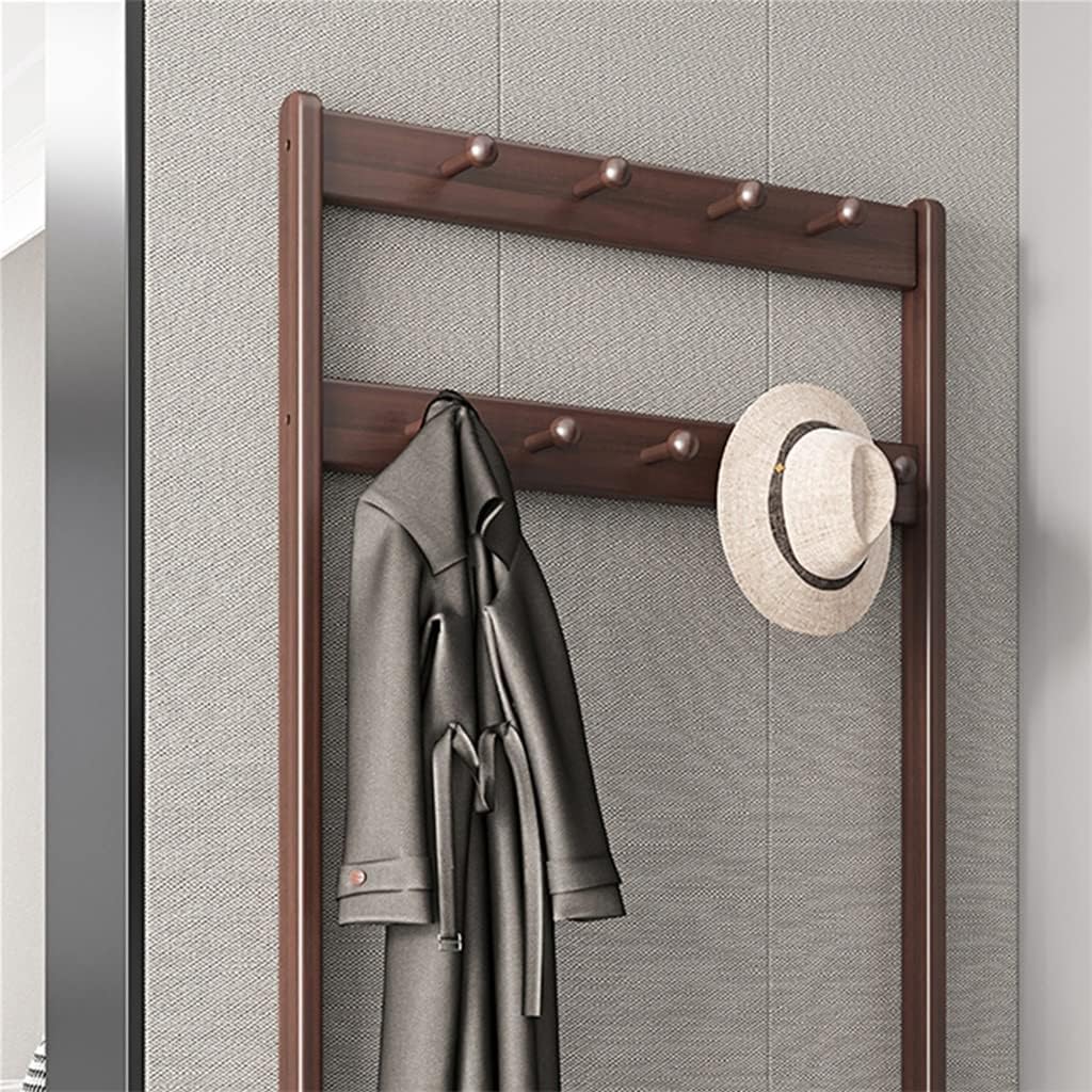 Solid Wood Living Room Door Coat Rack and Shoe Rack Integrated Porch Entrance to Change Shoes Stool Floor Coat Rack