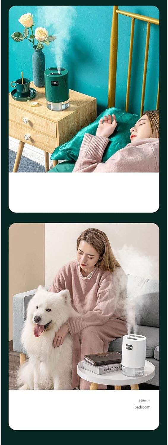 Portable Mini Mist Humidifier -1000ML Large Capacity Creative Lifting Air Humidification Aroma Diffuser Household Atomizer Desk Cooling Machine Humidifier for Home Bedroom Office and Trave