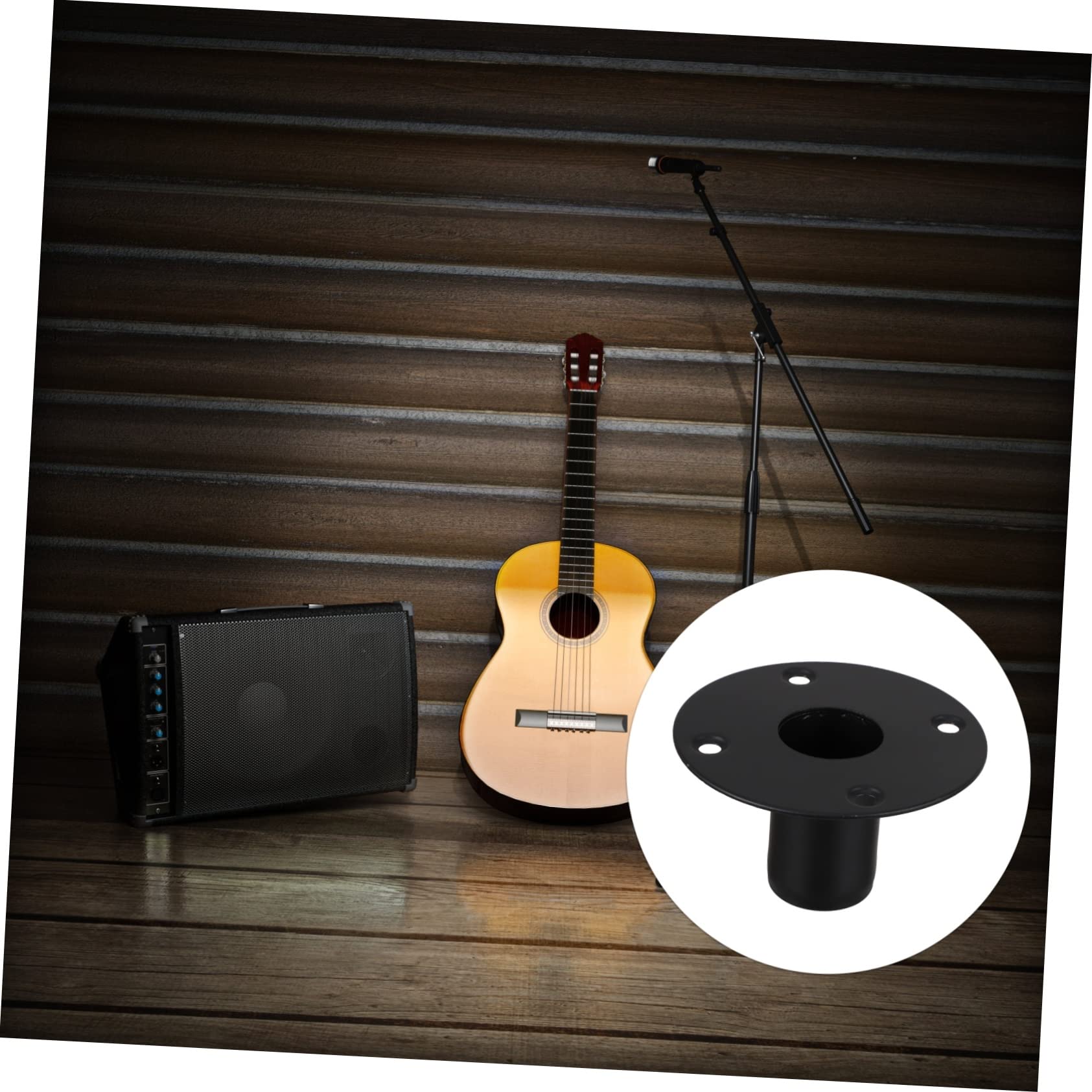 PartyKindom 2piezas Soporte De Altavoces De Hierro Resistente para Escenarios y Estudios Base Estable para Tornillos para Altavoces De Sonido Eventos y Presentaciones