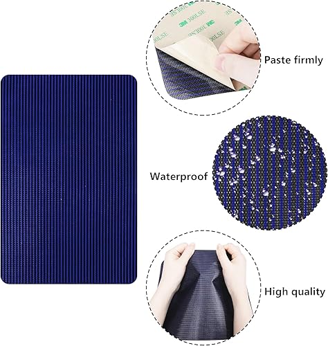 Miniatura 4 de Kit de reparación de cubierta de piscina de 6 piezas, kit de parche azul para cubierta de seguridad para piscina, kit de parche de malla