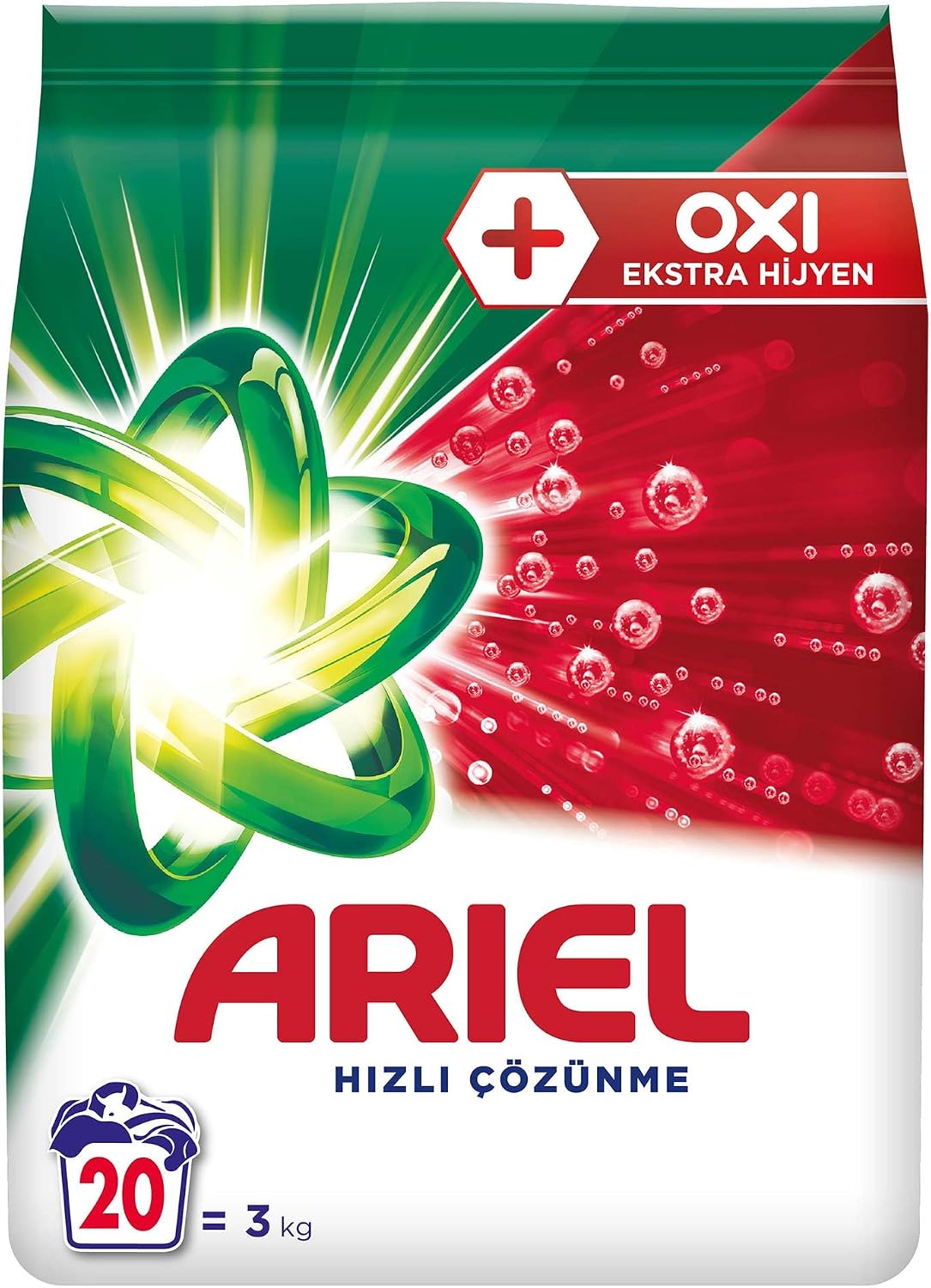 Ariel Oxi Extra Hijyen 3 Kg Toz Çamaşır Deterjanı