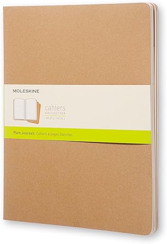 Miniatura 1 de Moleskine QP433 Notebook Cahier Journal Plain XXL Craft Brown