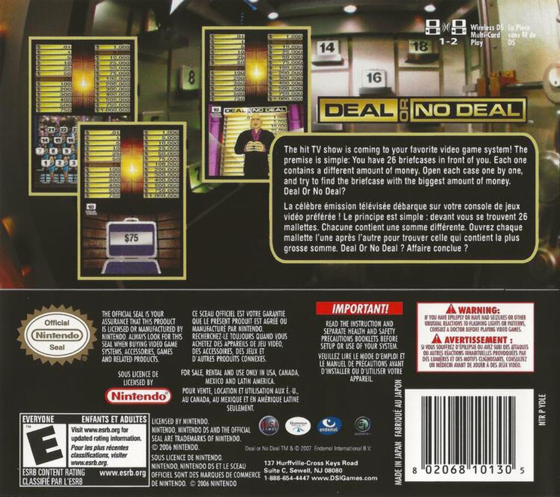 DEAL OR NO DEAL NDS