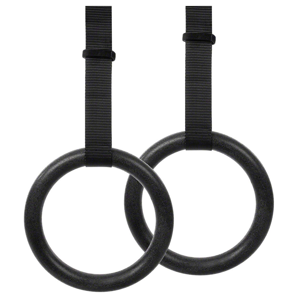 Sport-Tec Turnringe Gynmastikringe Gym Rings Training Outdoor aus Kunststoff inkl. Verstellbarer Gurte
