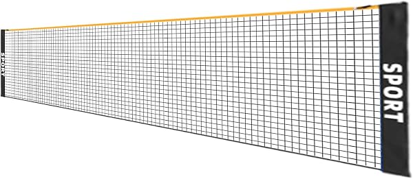 Rete da pallavolo portatile | pieghevole, altezza regolabile, resistente alle intemperie | Rete da giardino per badminton, pickleball - per famiglia, bambini, adulti, sport in spiaggia, campo, gioch - 1