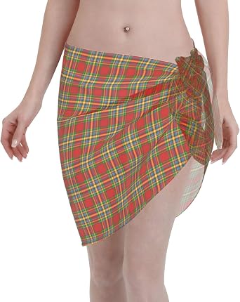 Sarong Coverups for Women, Bikini Wrap Skirt Beach Swimwear wrap Dress Short Sarongs Cover Ups