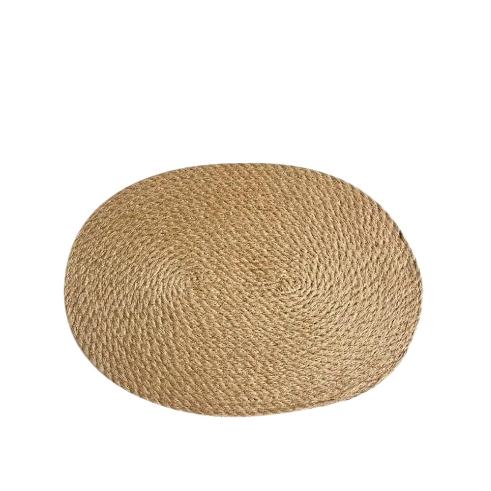 Napperons ovales tressés anti-rayures pour protéger votre table en bois