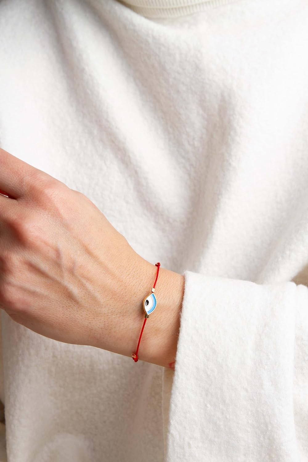 NAZ COLLECTION - Evil Eye Charm Bracelet - String Evil Eye Jewelry – Modern Evil Eye - Friendship Bracelet - Mexican Bracelet Mal De Ojo Turco - Protection Bracelet - Luck Amulet for Women, Men, Family & Friends - Image 5