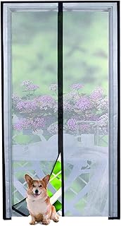 Staredy Magnetic Screen Door 36x83 Inch Fiberglass -Full Frame Seal - Keeps Bugs Out - Pet and Kid Friendly -26 Strong Magnets - Bottom Heavy Duty