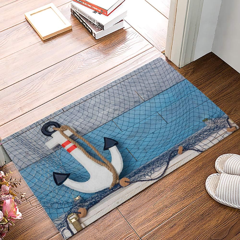 Ship Anchor Door Mat Mat 1Pack Indoor AntiSkid