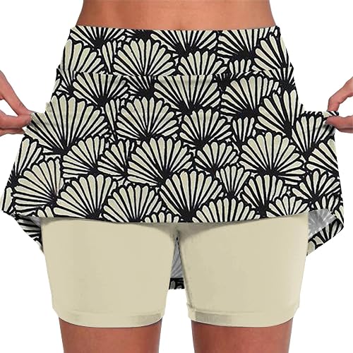 Athletic Shorts for Women Casual Summer Yoga Pants Leggings Flowy Running Shorts with Pockets Workout Tennis Skirts