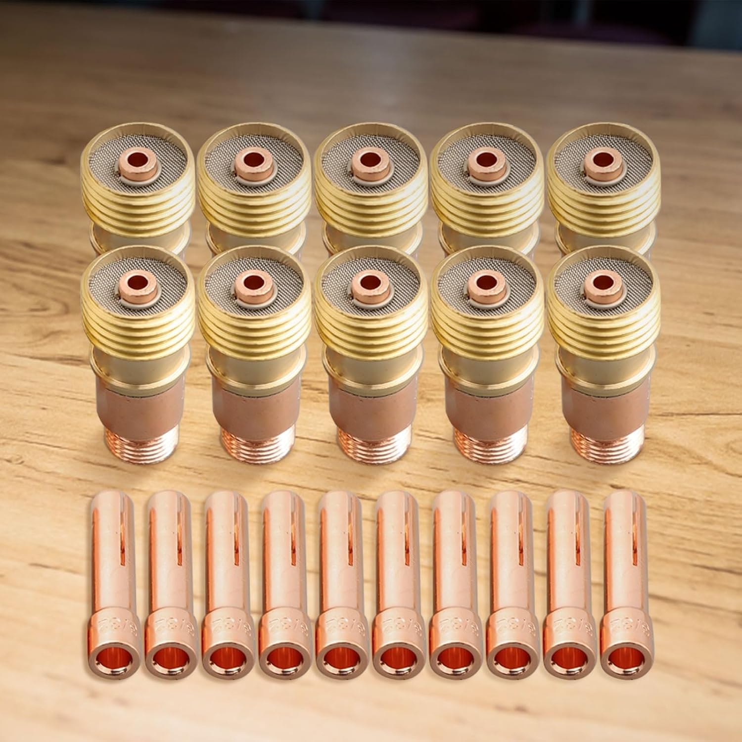20PackTIG for Gas Lens, Gas Lens Collet Bodies 17GL332 10N24S 3/32'' 2.4mm Assorted size kit for DB SR WP 17 18 26 TIG Welding Torch
