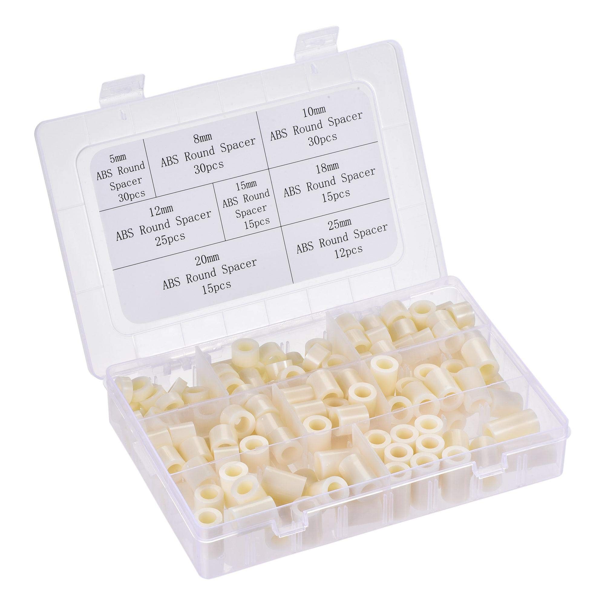 uxcell ABS Round Spacer Assortment Kit ID 8.2mm OD 14mm for M8