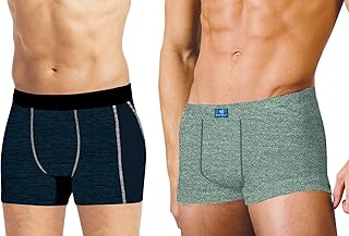 نايت شورت بوكسر للرجال 2000004450-RY108 (عبوة من قطعة واحدة)، مزيج القطن
