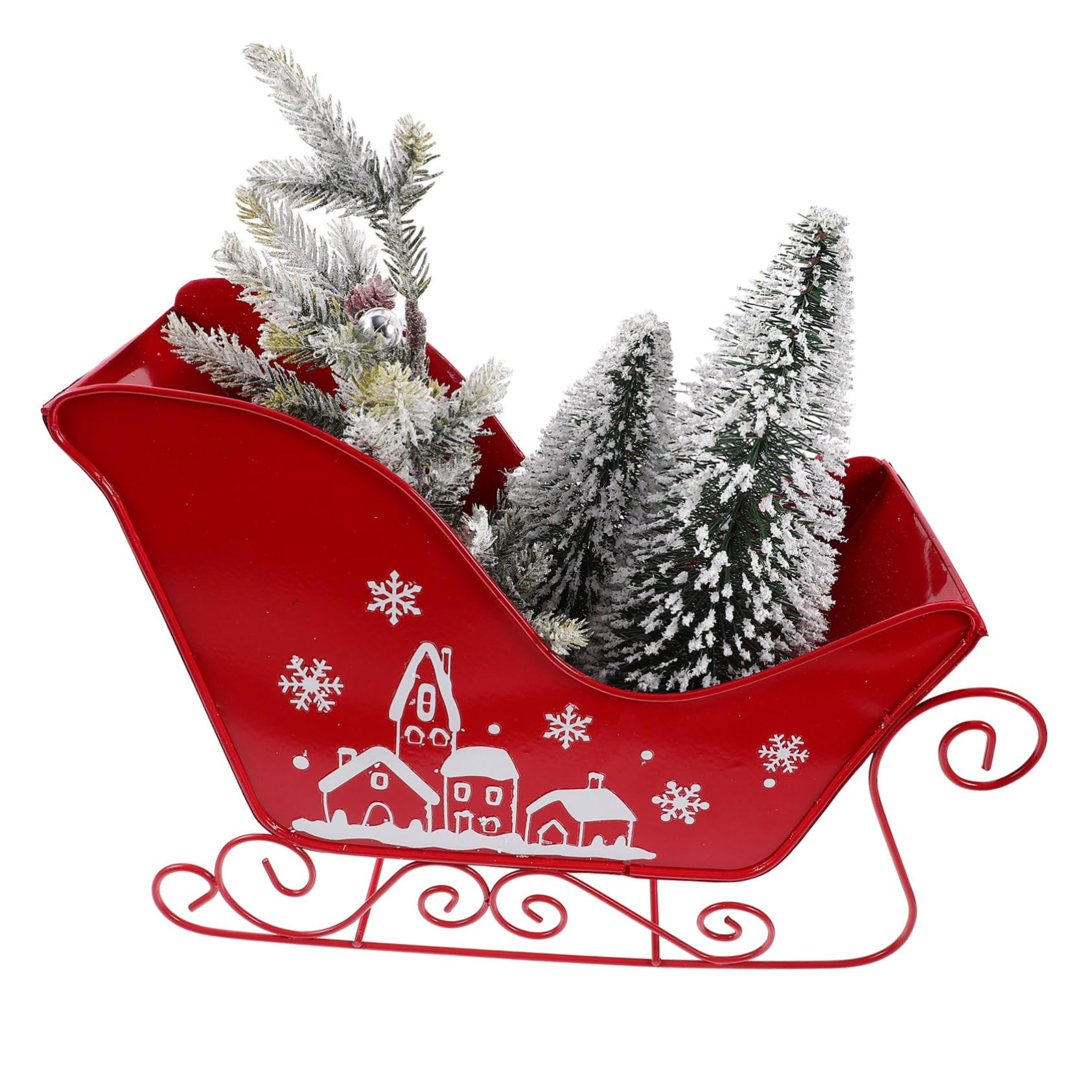 SOLUSTRE Adorno de Trineo para Árbol de Navidad Decoración Navideña Modelo de Trineo Exquisito Decoración de Mesa para Fiesta de Navidad