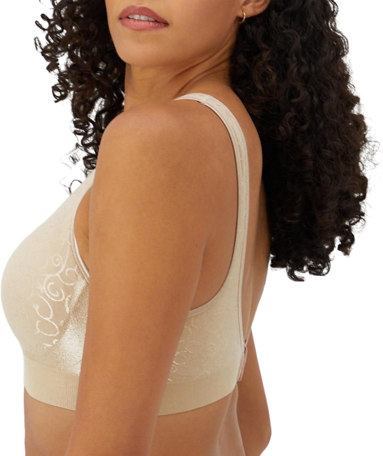 Bali Women's Wireless Bra, Comfort Revolution Wireless Bra for Women, Targeted Shaping, Seamless, Full Coverage - Image 3