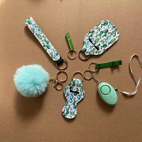 Miniatura 6 de PUEZOKLY Llaveros para mujeres con silbato, pulsera, regalos para mujeres, niñas, amigas, mamá, hija, anciana