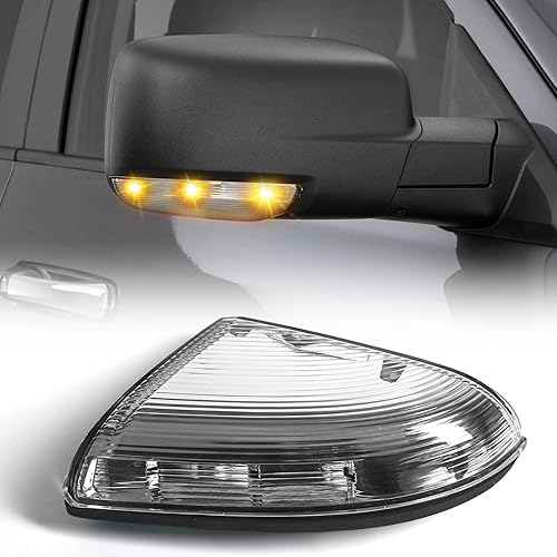 FIONE Para Dodge Ram 1500 espejo intermitente luz LED 2009-2018 Ram 2500 2010 Classic 2019-2021 lado derecho del pasajero 68064948AA