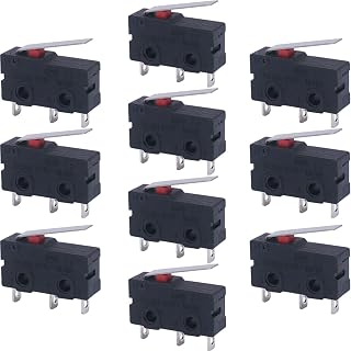 Taiss 10pcs 250V 5A 3 Pin Tact Switch Sensitive Microswitch Micro Switches Handle Limit Switch KW11-3Z