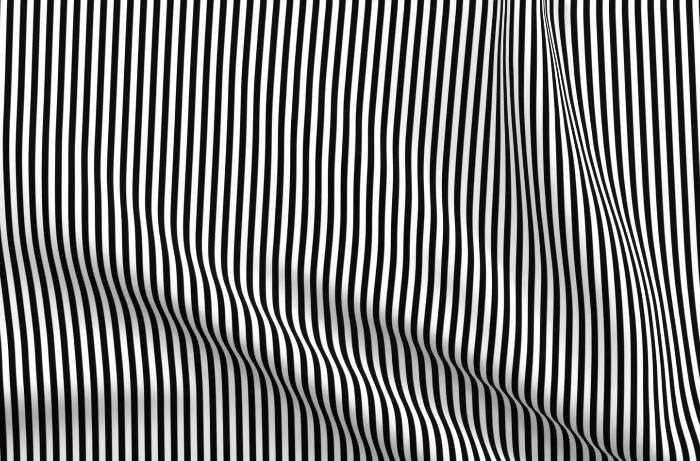 Spoonflower Fabric - Black White Stripes Striped Stripe Lines Printed on Organic Cotton Sateen Fabric by The Yard - Sewing Quilting Apparel Home Decor
