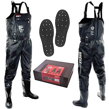 DRESS AIRBORNE チェストハイウェーダー S Amazon | [ドレス] フェルトスパイク」ウェーダー チェストハイ