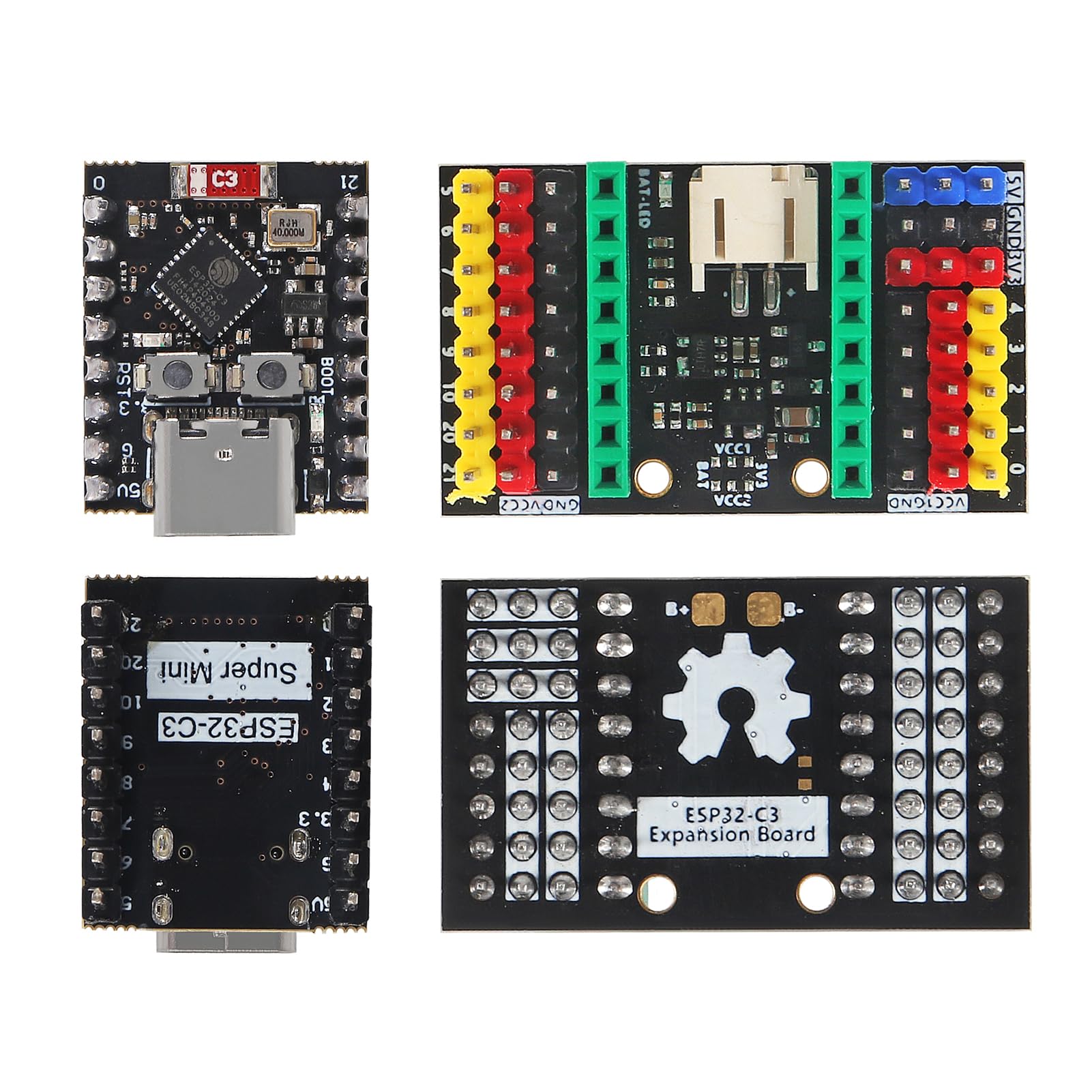 ESP32-C3 SuperMini Expansion Board – WiFi & B Produktbild-Vorschau 3