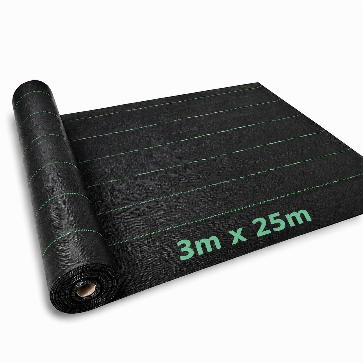 ANSIO Heavy Duty Weed Membrane 3m x 25m โ Garden Weed Control Fabric, UV Stabilised Ground Cover, Breathable Landscape Fabric for Patios, Flower Beds, Driveways & Landscaping