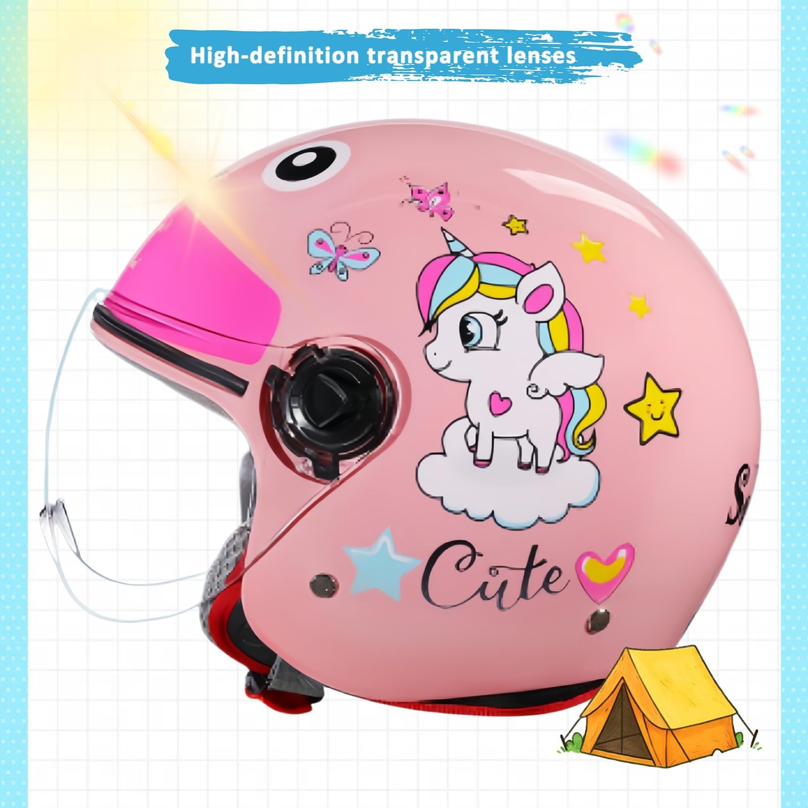 Casco Per Bambini Casco Da Bici Per Bambini E Bambine Dai 4 Ai 12 Anni Casco Da Moto Aperto Per Bambini Casco Per Bicicletta Monopattino Pattinaggio Adatto A Tutte Le Stagioni