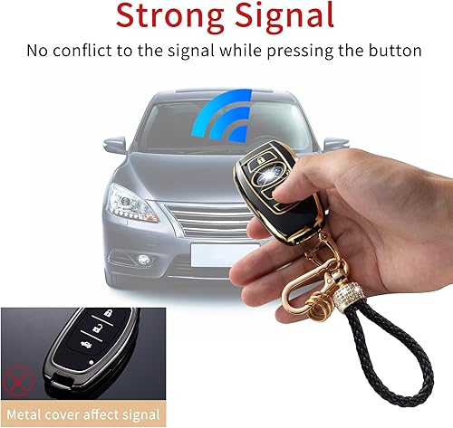 Miniatura 3 de Gematay Funda para llavero Subaru con cordón para llavero, protector de llavero de TPU suave compatible con Ascent BRZ Crosstrek Forester Impreza