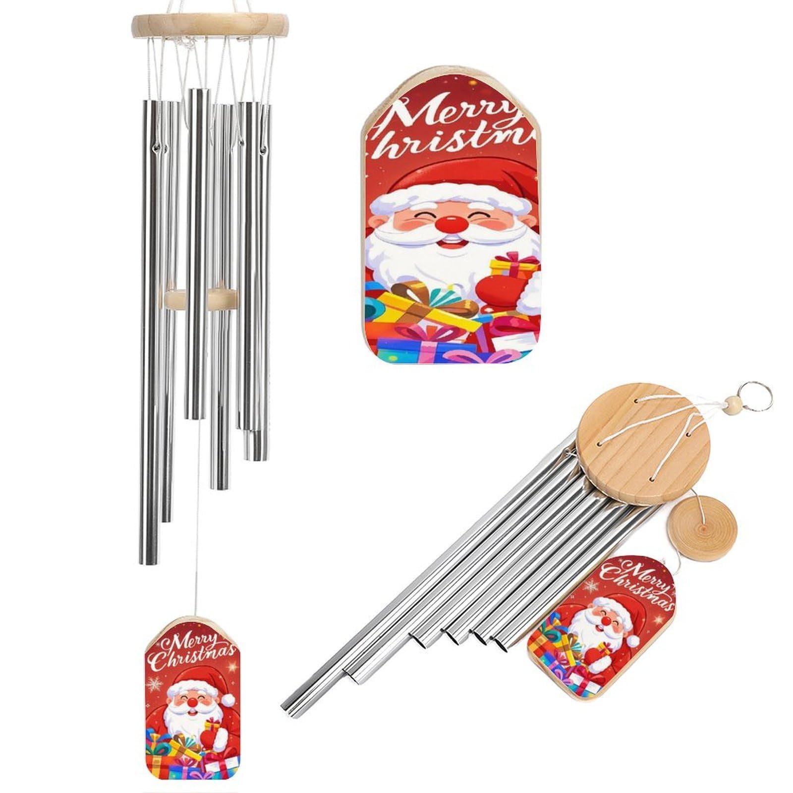 Carillon éolien en aluminium 52 cm avec cadeaux imprimés à offrir