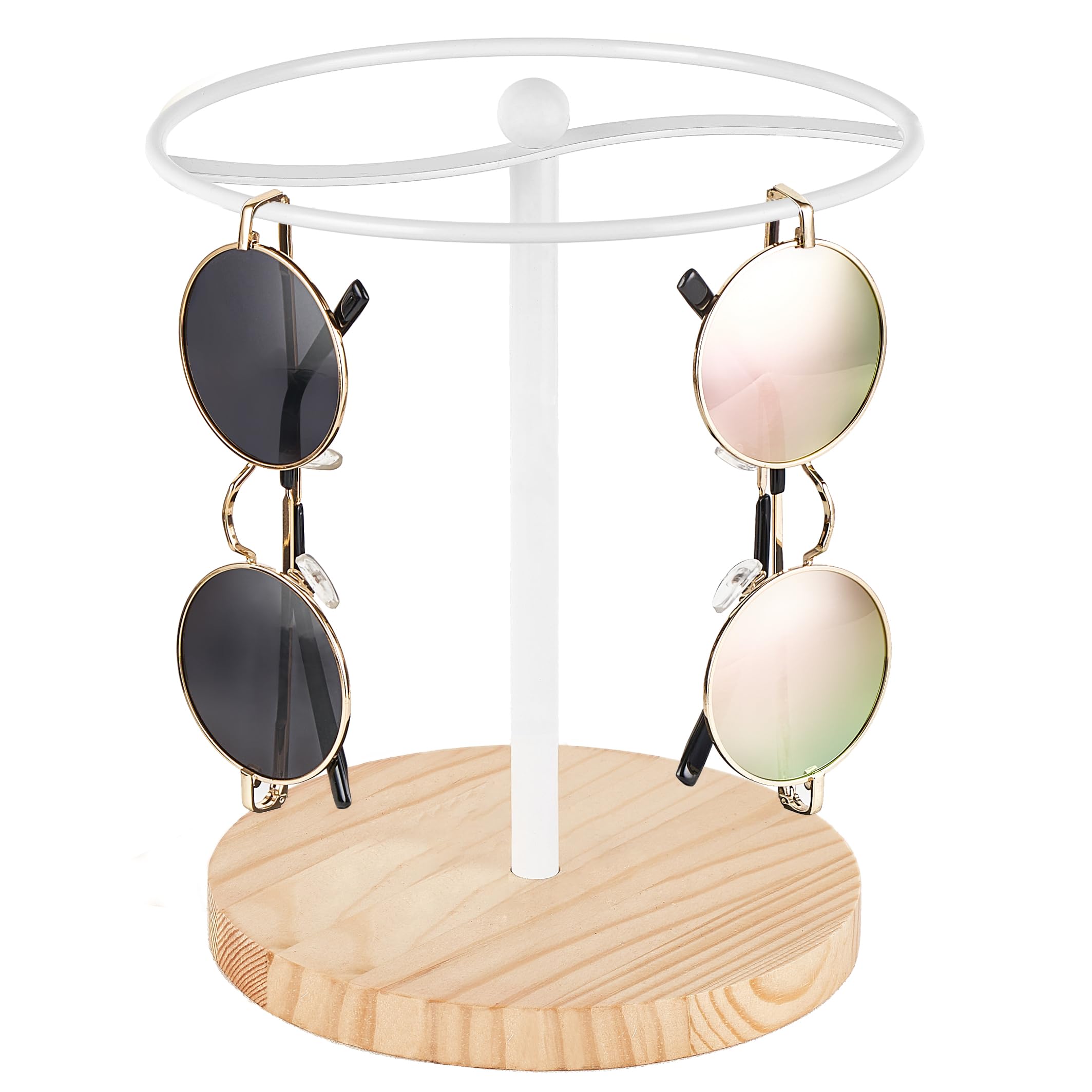 Mkono Sunglasses Organizer, Metal Glass Holder Storage Stand Display 1 Pack